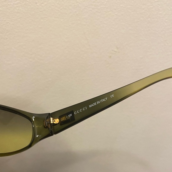 Gucci Vintage Green Sunglasses 2456 / S Gently Used 1990s - Picture 6 of 6